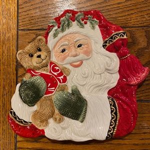 Fitz & Floyd Santa plate